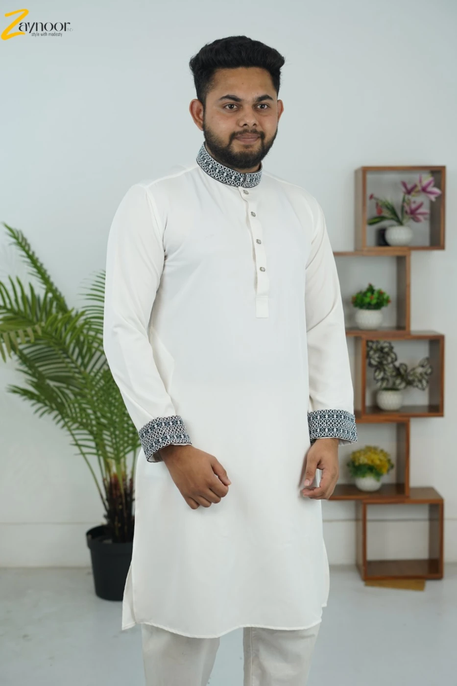 Classic White Panjabi - 3
